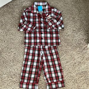NWT Disney Store Santa Mickey Mouse Flannel Pajamas 2